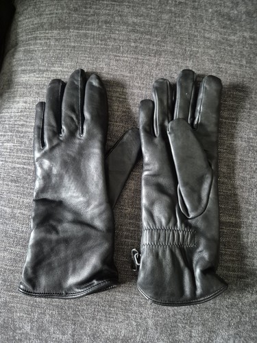 Raf gloves black leather - black,
