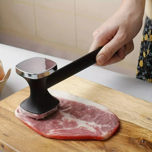 Stainless steel meat mallet - stainless,