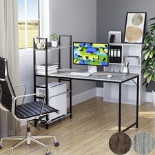 Computer Desk With 3 Shelves