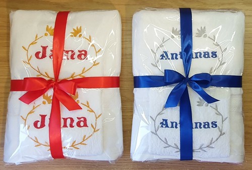 Personalised towel embroidered - personalised,