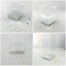 20 CLEAR PVC Boxes w Base 14