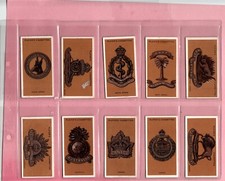 PLAYERS: Colonial & Indian Army Badges 1917 Full Set 25 Cigarette Cards