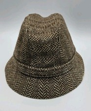 Vintage Kangol Bucket Hat - Tweed / Herringbone - Made In England - Approx 57cm