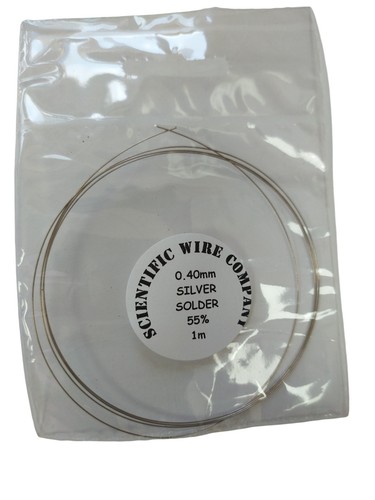 Silver solder wire long - silver,