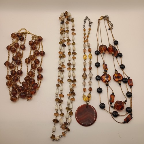 Autumn palette necklace lot - palette, 4