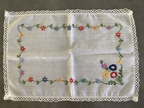 Hand embroidered floral