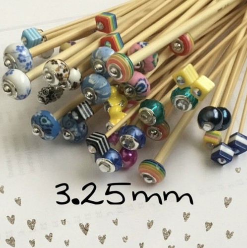 Pair beaded bamboo knitting - 1,