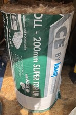 Knauf 200mm Insulation Super Top Up Loft Roll Half Roll 2.8m2 Approx