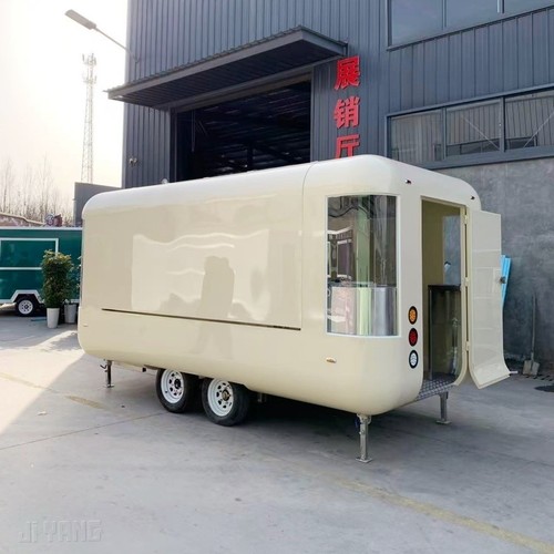 Cream mobile food trailer - mobile,