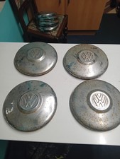 VW Chrome Hubcaps 6" Vintage