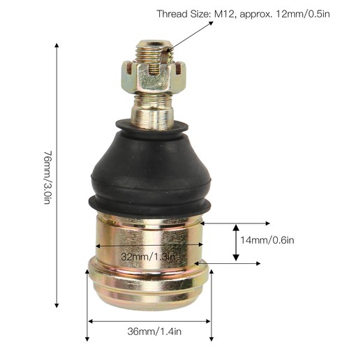 Pair m12 tie rod ends - pair,