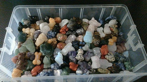 Assorted crystal carvings - assorted,