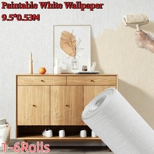 1-6X Paintable White Plain