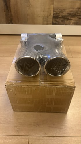 Twin exit chrome exhaust - exit,