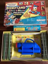 Vintage Chad Valley Disneyland give-a-show projector  original box extra slides