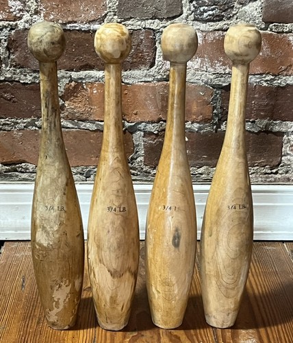 Vtg wood juggling exercise - wood,