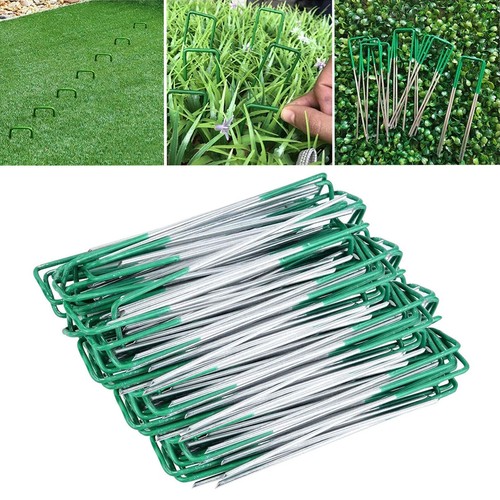 Artificial grass pins half - artificial,