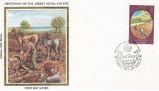 Royal Potato 7p GB Jersey Colorano FDC 1980 (144891)