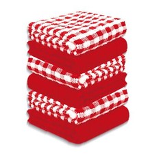 PACK OF 12 TERRY TEA TOWELS 100% EGYPTIAN COTTON KITCHEN DISH CLEANING CLOTH