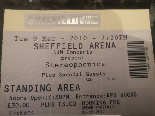 Stereophonics 3 10 - stereophonics, 9/3/10