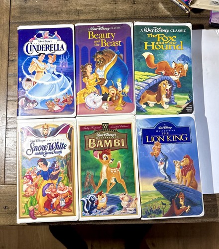 Lot walt disney vhs tapes - of,