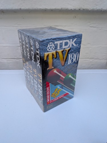 Tdk tv180 vhs cassette 180 - cassette,