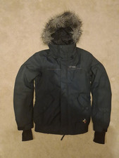O'Neill Womens Ski Jacket. Sz XS Black Escape Series Fur Trim 5000mm 8000grs