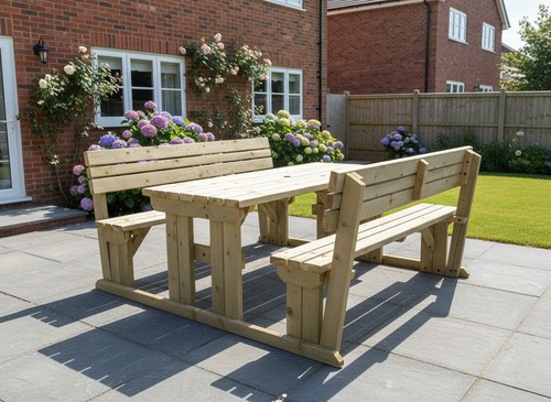 Garden picnic table bench set - picnic,