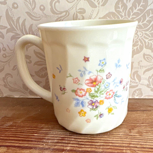 Ceramic floral pattern mug - floral,