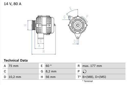 Bosch alternator for - bosch,