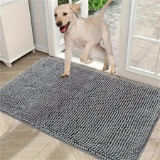 Non Slip Door Mat Pet Dog Cat Heavy Duty Washable Rug Indoor Dirt Trapper Mat