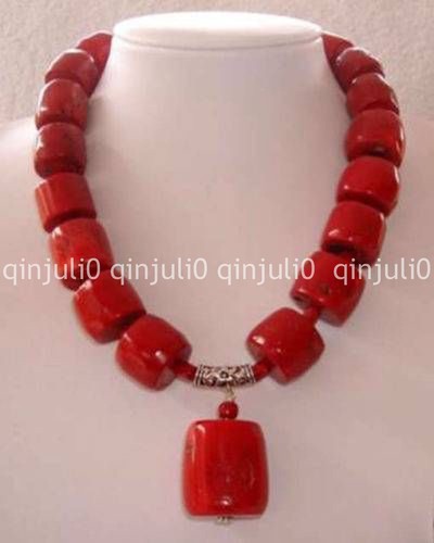 Genuine natural 12x14mm - genuine, red