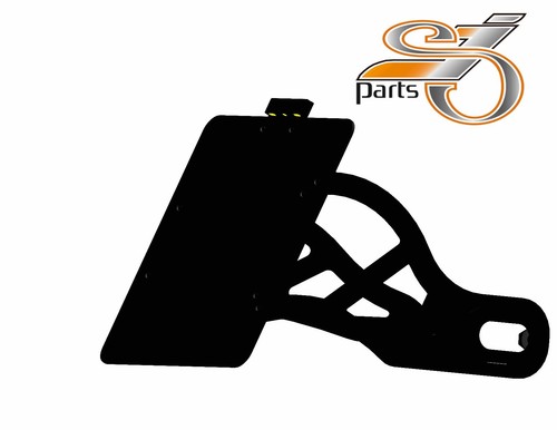 Side license plate holder - side,