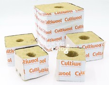 Cultiwool Rockwool Grow Blocks Cubes 3", 4'' Large Hole 6" Large Hole Hugo