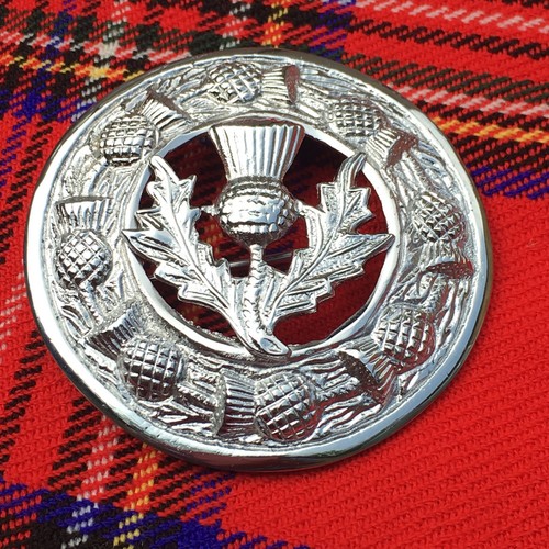 Celtic brooch chrome - cc,