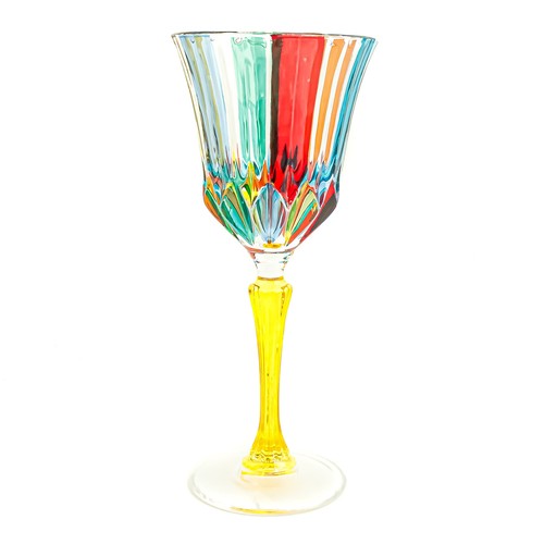 Murano wine glass multi - murano,