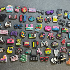 Retro Croc Shoe Charms  - 80s 90s Nostalgia - Gaming, Camera & Funky Designs