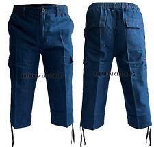 Mens DENIM 3/4 Elasticated