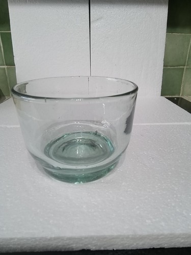 Vintage clear art glass - clear, bowl