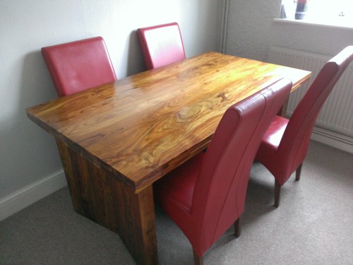 Dining table and leather - dining,