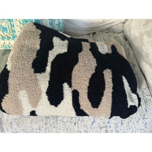 Abstract camo neutral chenille - camo,