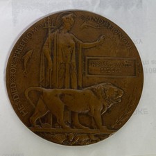 World War 1 Death Plaque