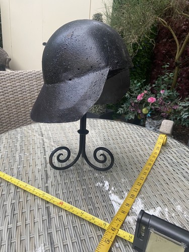 Aged medieval sallet helmet - aged,