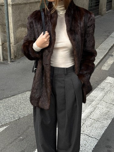 Vintage brown mink - mink, fur