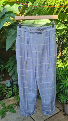 Topshop grey cheque work - grey,