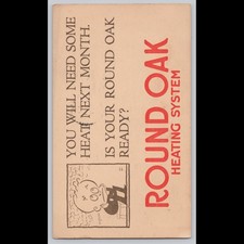 Antique Postcard Round Oak