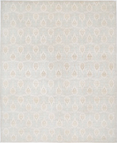 7x14 handknotted beige - handknotted,