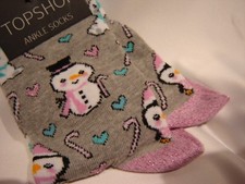 Topshop Socks Lovely Snowman /