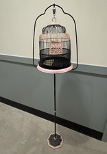 Vintage 63"H Standing BIRDCAGE