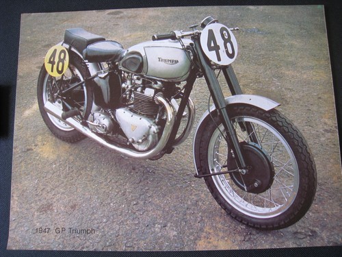 1947 triumph motorcycle - gp,